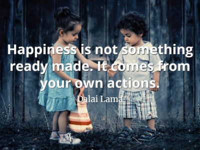 Dalai Lama Quote Happiness is not something ready made it comes from your own actions