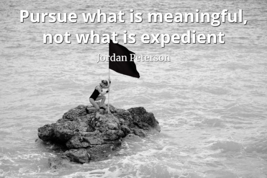jordan-peterson-quote-Pursue-what-is-meaningful-not-what-is-expedien
