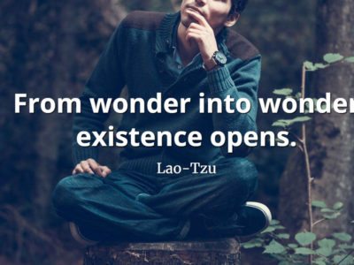lao-tzu quote From wonder into wonder existence opens