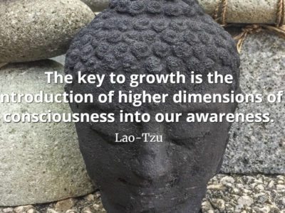 lao-tzu quote The key to growth is the introduction of higher dimensions of consciousness into our awareness