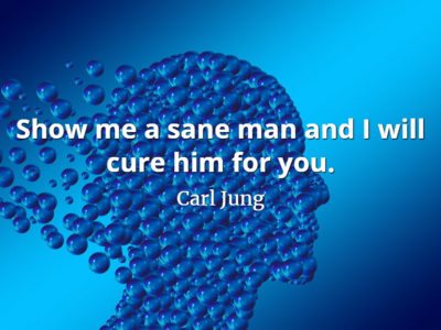 Carl Jung quote Show me a sane man and I will cure him for you.