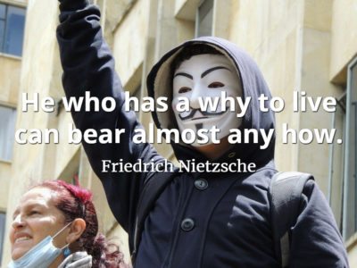 Friedrich Nietzsche quote He who has a why to live can bear almost any how.