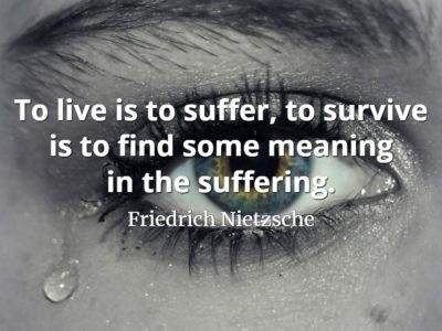 Friedrich Nietzsche quote To live is to suffer, to survive is to find some meaning in the suffering.