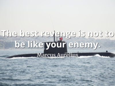 Marcus Aurelius quote The best revenge is not to be like your enemy