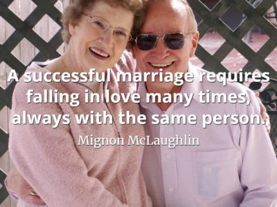 Mignon McLaughlin quote A successful marriage requires falling in love many times, always with the same person.