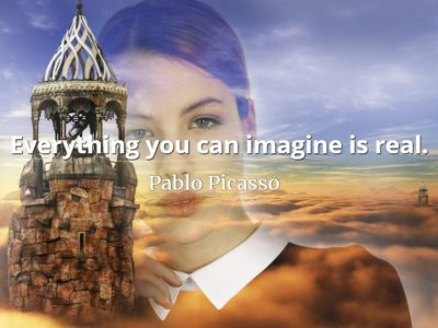 Pablo Picasso quote Everything you can imagine is real.