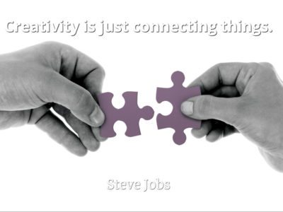Steve Jobs quote Creativity is just connecting things.